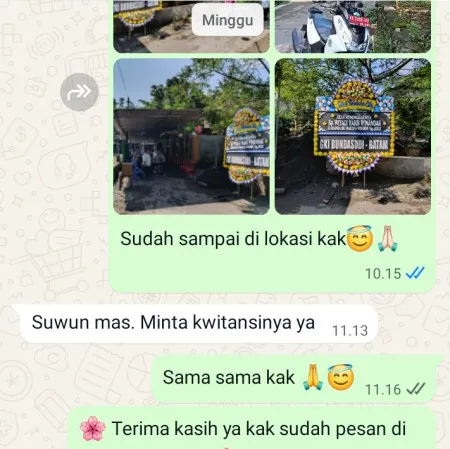 Pengiriman Papan Bunga Duka Demangsari Ayah