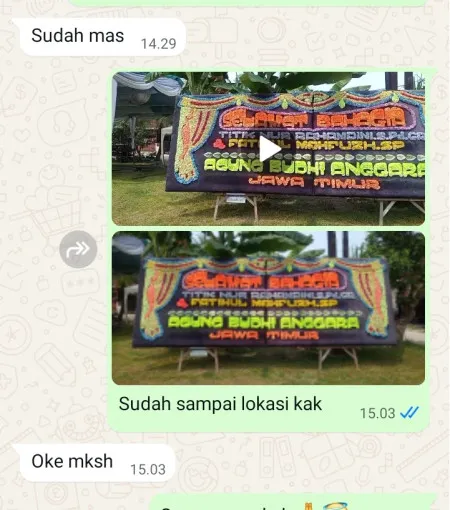 Pengiriman Papan Bunga Demangsari Ayah